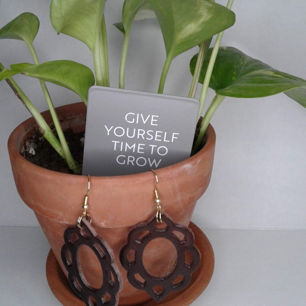 Handmade Genuine Leather Earrings